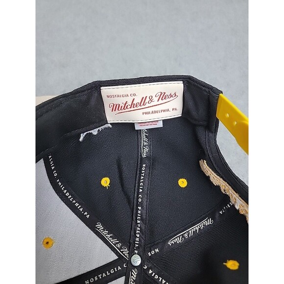 Mitchell Ness Hat Cap NFL Snapback Steelers Black Yellow Wool Embroidered Logo - Picture 9 of 12